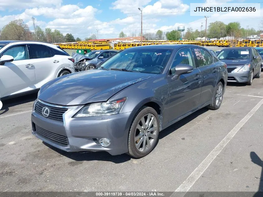 2015 Lexus Gs 350 VIN: JTHCE1BL2FA002636 Lot: 39119739