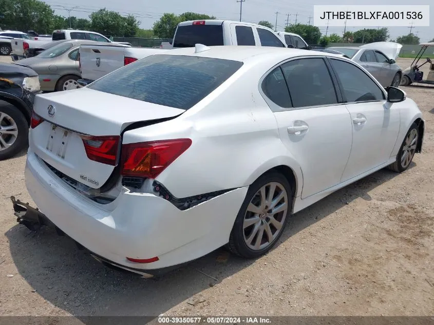 JTHBE1BLXFA001536 2015 Lexus Gs 350