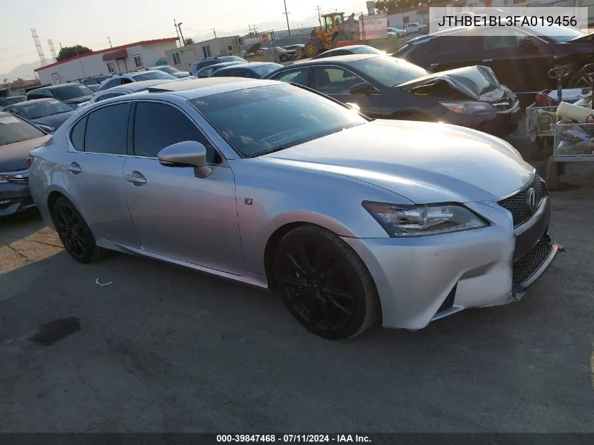 2015 Lexus Gs 350 VIN: JTHBE1BL3FA019456 Lot: 39847468