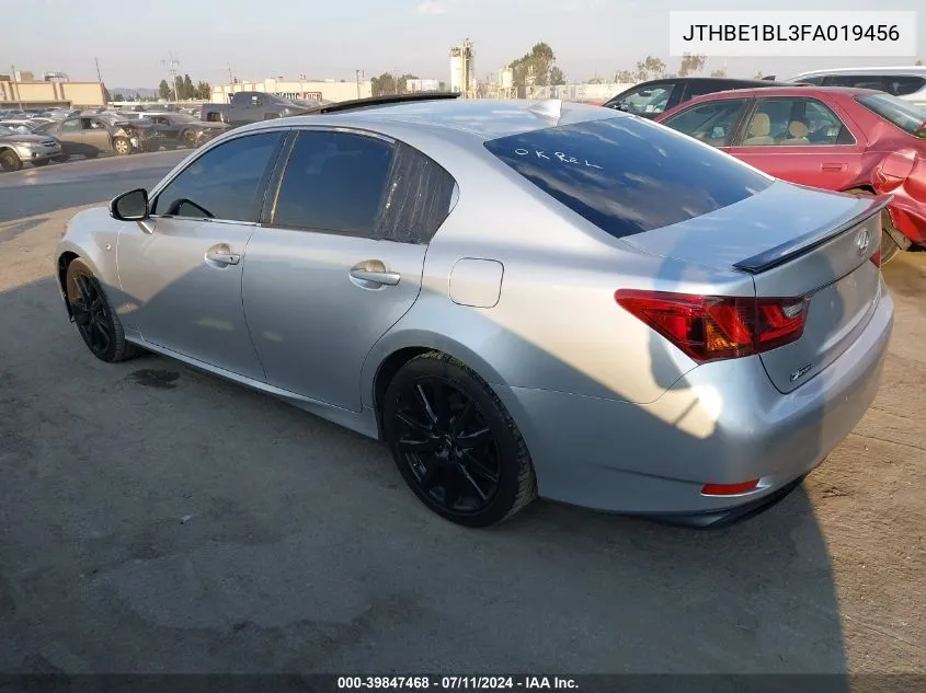 2015 Lexus Gs 350 VIN: JTHBE1BL3FA019456 Lot: 39847468