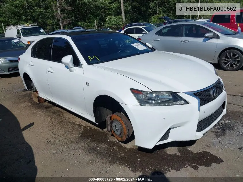 JTHBE1BL6FA000562 2015 Lexus Gs 350