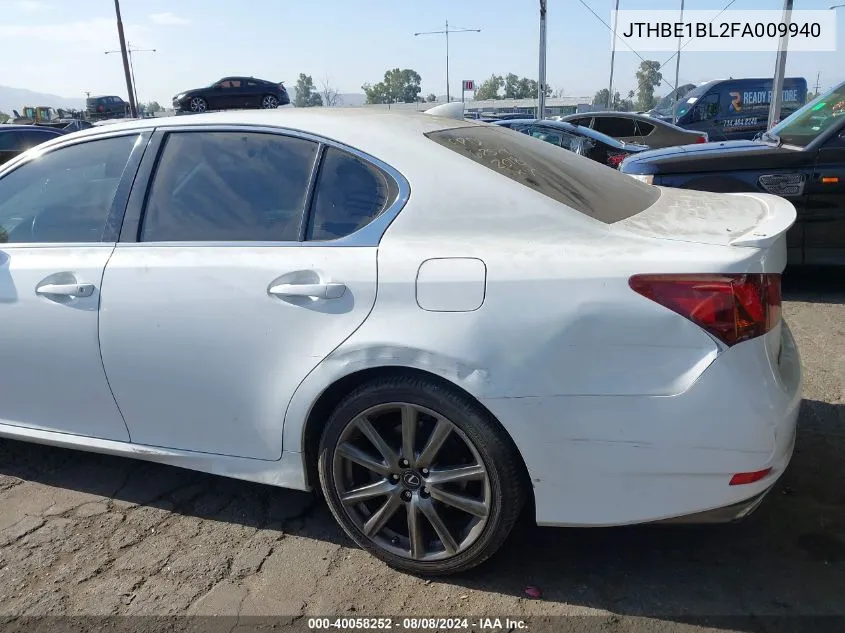 2015 Lexus Gs 350 VIN: JTHBE1BL2FA009940 Lot: 40058252