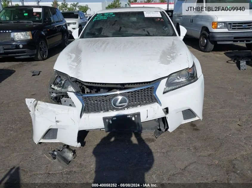 2015 Lexus Gs 350 VIN: JTHBE1BL2FA009940 Lot: 40058252