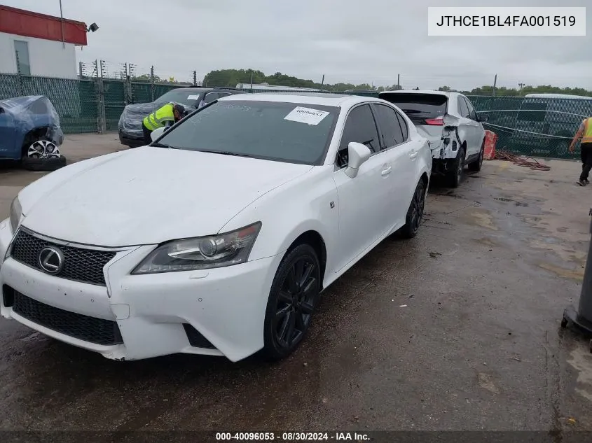 JTHCE1BL4FA001519 2015 Lexus Gs 350