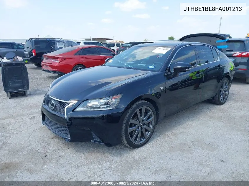 2015 Lexus Gs 350 VIN: JTHBE1BL8FA001213 Lot: 40173005