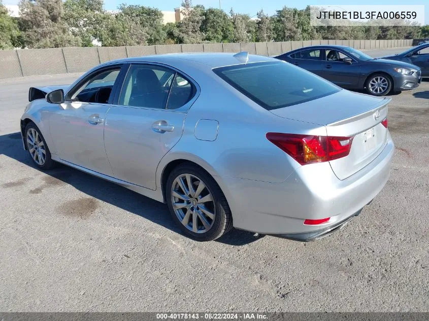 2015 Lexus Gs 350 VIN: JTHBE1BL3FA006559 Lot: 40178143