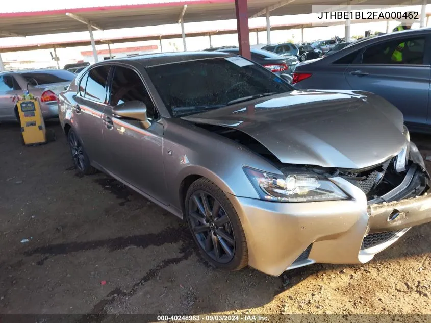 2015 Lexus Gs 350 VIN: JTHBE1BL2FA000462 Lot: 40248983