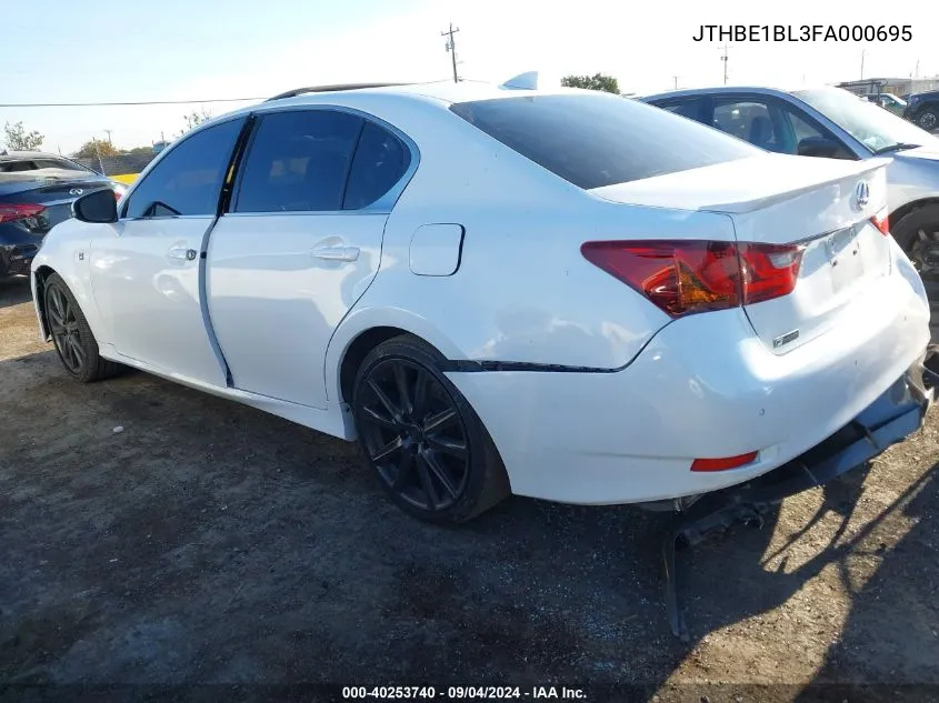 2015 Lexus Gs 350 VIN: JTHBE1BL3FA000695 Lot: 40253740