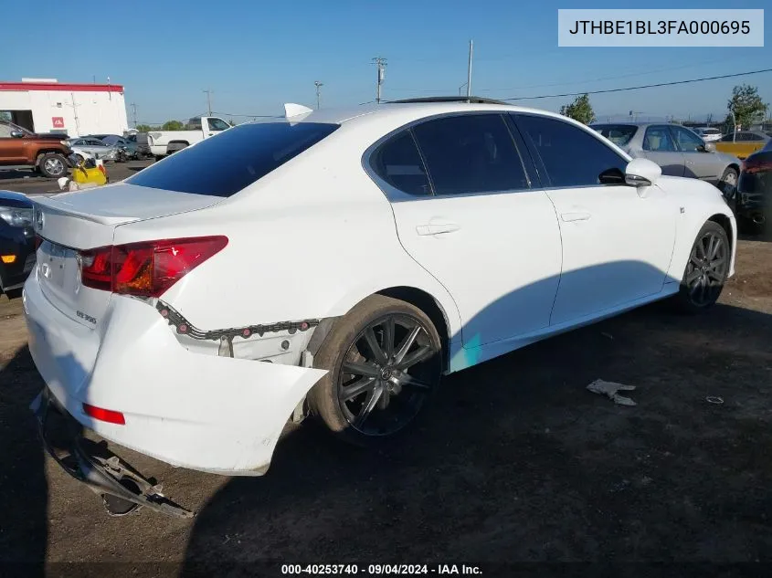 2015 Lexus Gs 350 VIN: JTHBE1BL3FA000695 Lot: 40253740