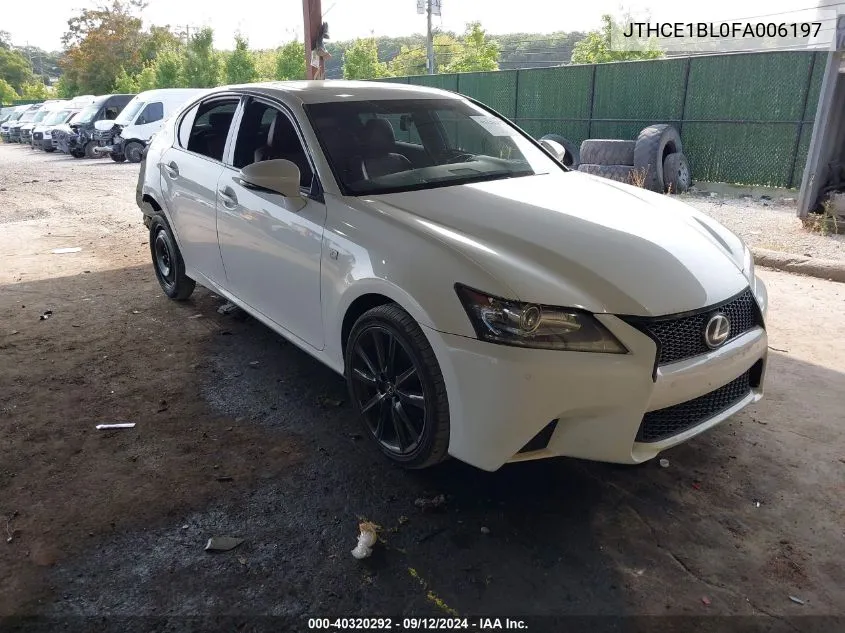 JTHCE1BL0FA006197 2015 Lexus Gs 350