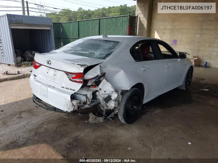 JTHCE1BL0FA006197 2015 Lexus Gs 350