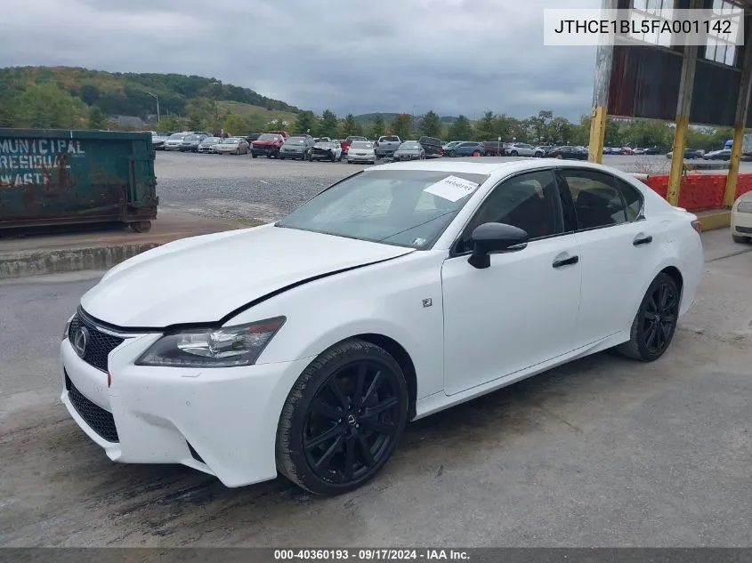 2015 Lexus Gs 350 Crafted Line VIN: JTHCE1BL5FA001142 Lot: 40360193