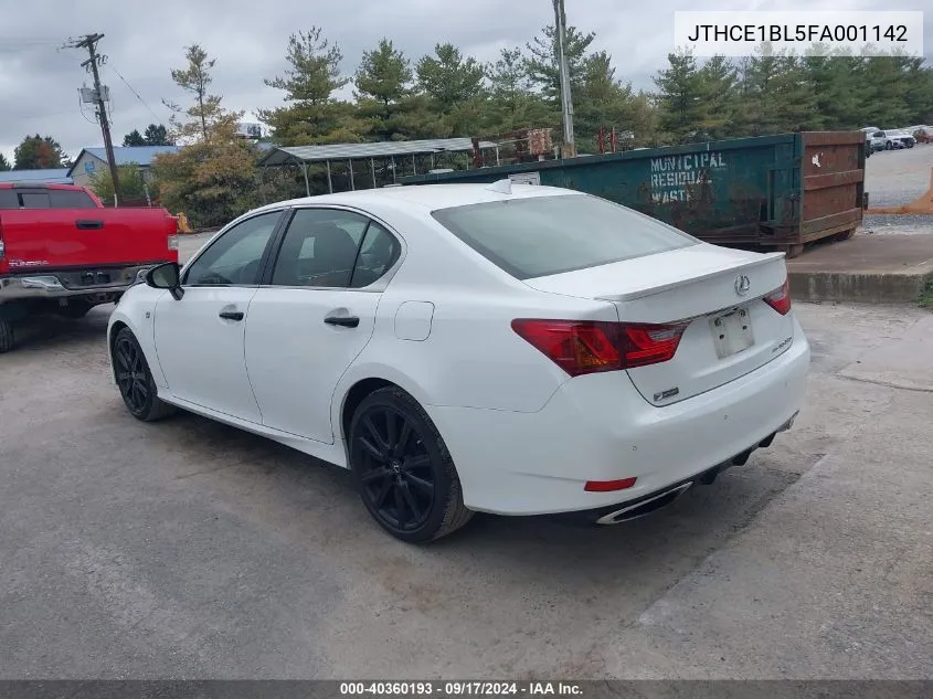 JTHCE1BL5FA001142 2015 Lexus Gs 350 Crafted Line