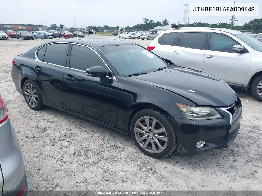 2015 Lexus Gs 350 VIN: JTHBE1BL6FA009648 Lot: 40462974