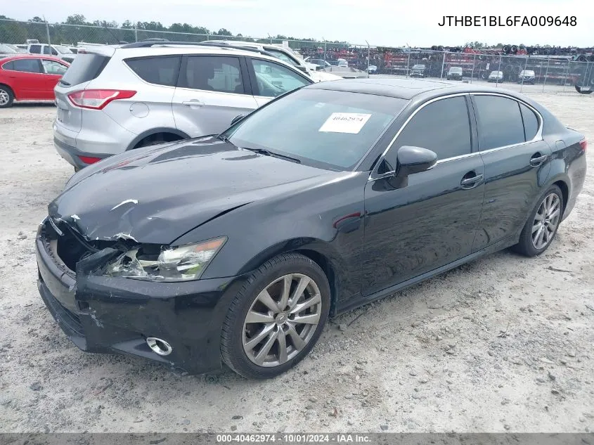 2015 Lexus Gs 350 VIN: JTHBE1BL6FA009648 Lot: 40462974