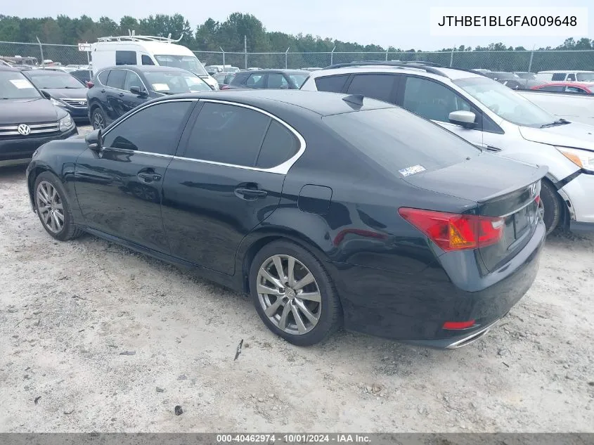 2015 Lexus Gs 350 VIN: JTHBE1BL6FA009648 Lot: 40462974