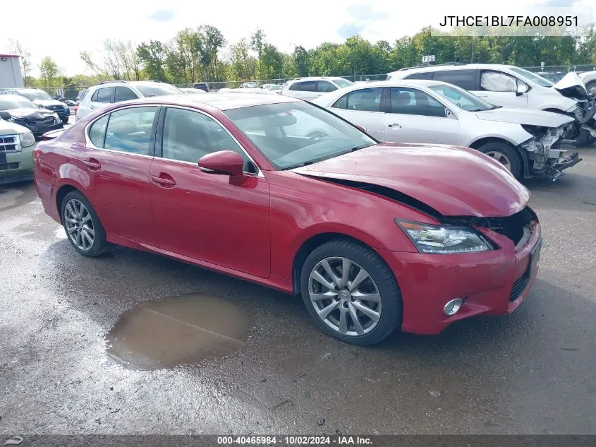 2015 Lexus Gs 350 VIN: JTHCE1BL7FA008951 Lot: 40465984