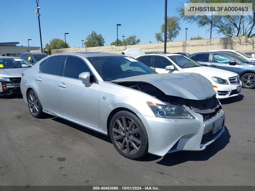 2015 Lexus Gs 450H VIN: JTHBS1BL3FA000463 Lot: 40483068