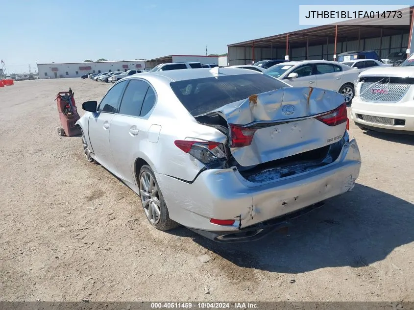 2015 Lexus Gs 350 VIN: JTHBE1BL1FA014773 Lot: 40511459