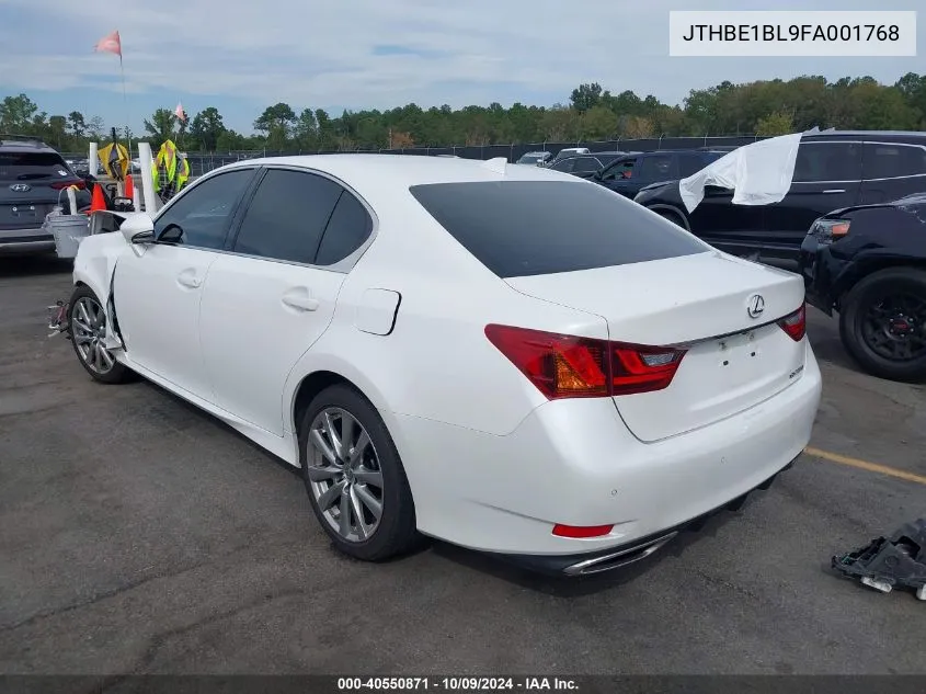 2015 Lexus Gs 350 VIN: JTHBE1BL9FA001768 Lot: 40550871