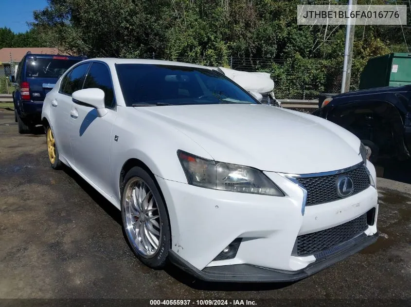 2015 Lexus Gs 350 VIN: JTHBE1BL6FA016776 Lot: 40555937