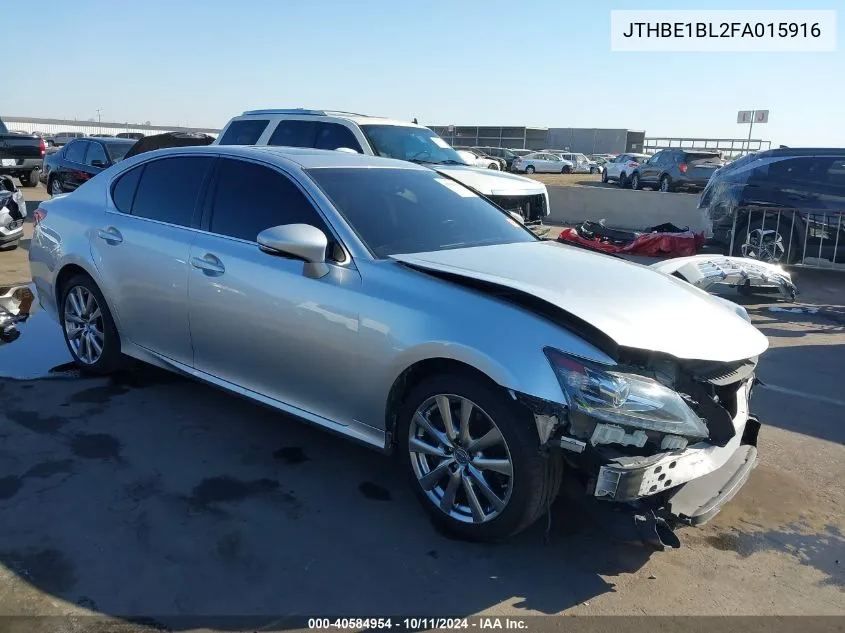 2015 Lexus Gs 350 VIN: JTHBE1BL2FA015916 Lot: 40584954