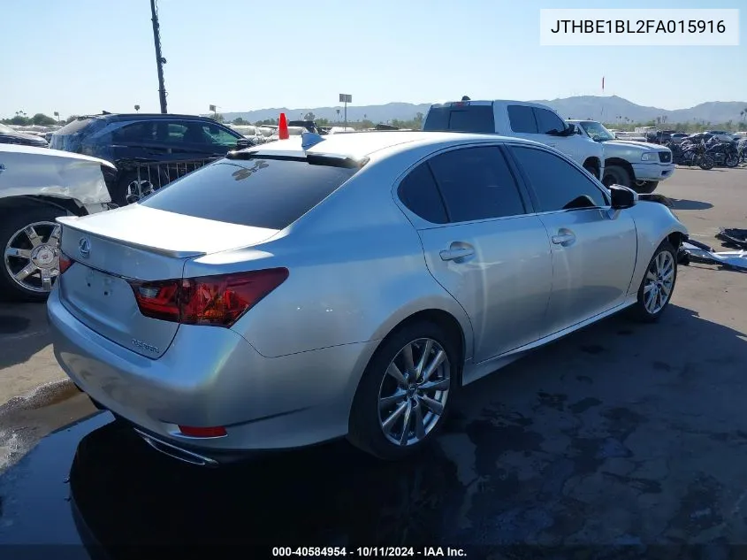 2015 Lexus Gs 350 VIN: JTHBE1BL2FA015916 Lot: 40584954