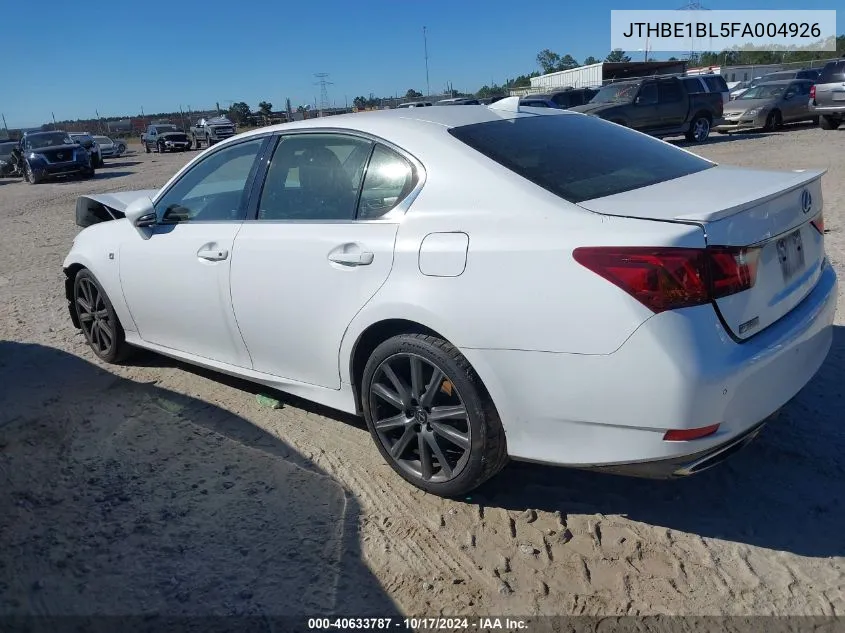 JTHBE1BL5FA004926 2015 Lexus Gs 350