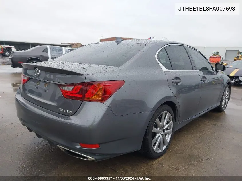 2015 Lexus Gs 350 VIN: JTHBE1BL8FA007593 Lot: 40803357