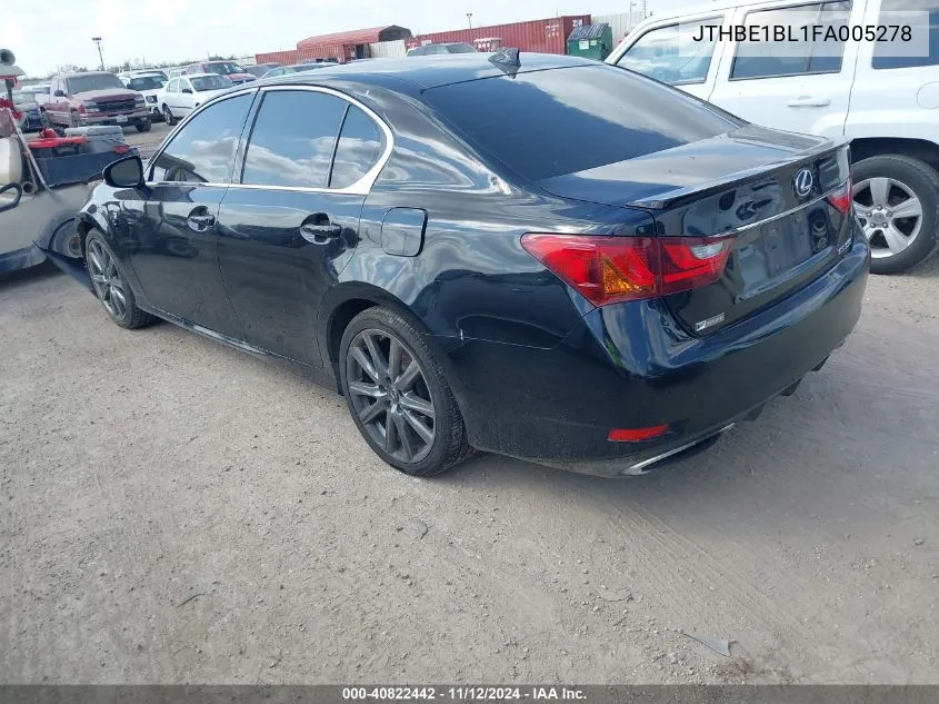 JTHBE1BL1FA005278 2015 Lexus Gs 350