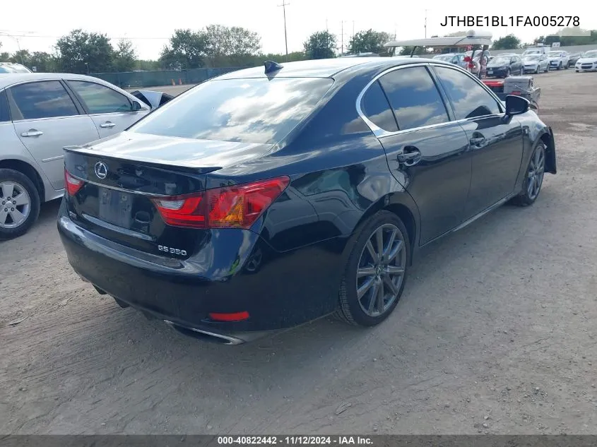 JTHBE1BL1FA005278 2015 Lexus Gs 350