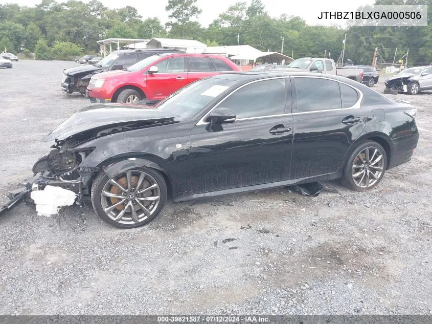 2016 Lexus Gs 350 Base/350 F Sport VIN: JTHBZ1BLXGA000506 Lot: 39821587