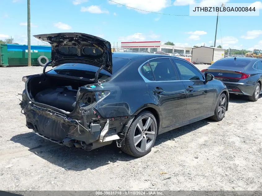 2016 Lexus Gs 350 VIN: JTHBZ1BL8GA000844 Lot: 39831718