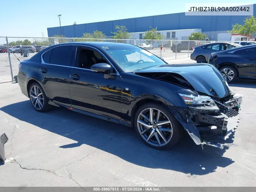 JTHBZ1BL9GA002442 2016 Lexus Gs 350 F Sport