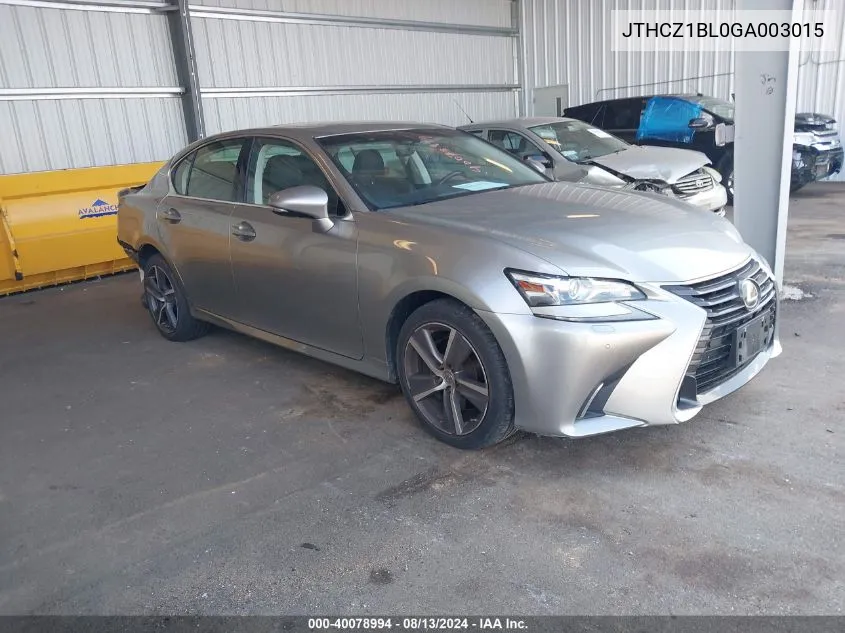 2016 Lexus Gs 350 VIN: JTHCZ1BL0GA003015 Lot: 40078994