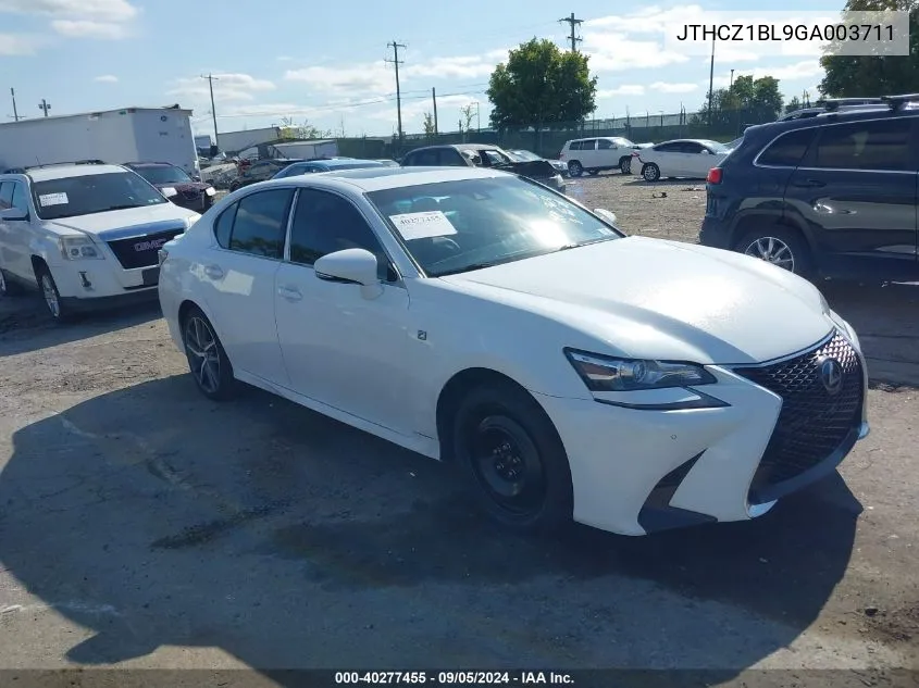 2016 Lexus Gs 350 VIN: JTHCZ1BL9GA003711 Lot: 40277455