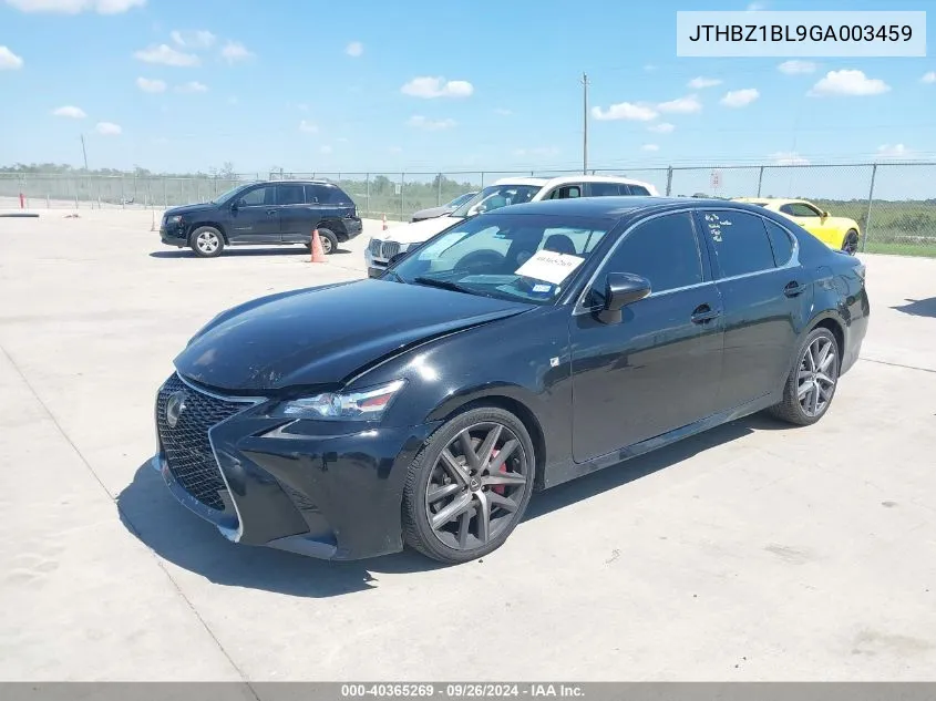 JTHBZ1BL9GA003459 2016 Lexus Gs 350 F Sport