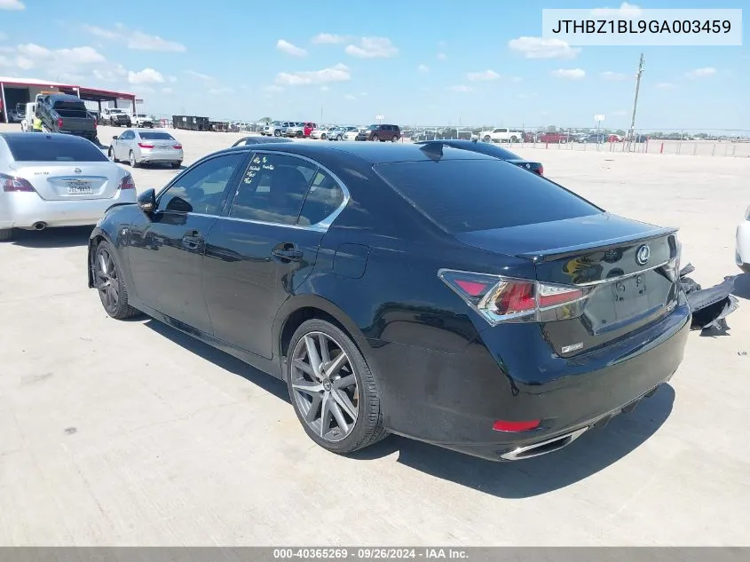 JTHBZ1BL9GA003459 2016 Lexus Gs 350 F Sport