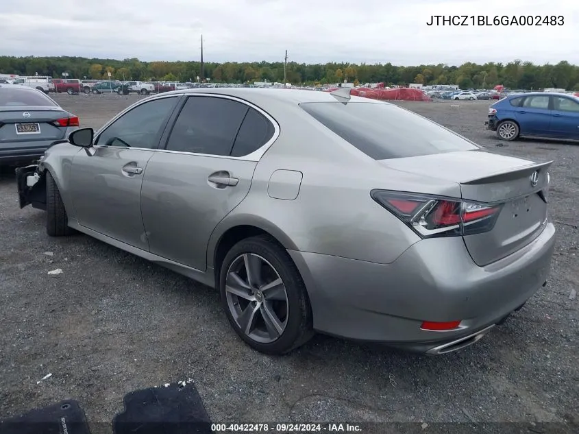 JTHCZ1BL6GA002483 2016 Lexus Gs 350