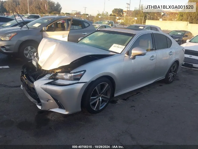 2016 Lexus Gs 200T VIN: JTHBA1BLXGA001520 Lot: 40708315