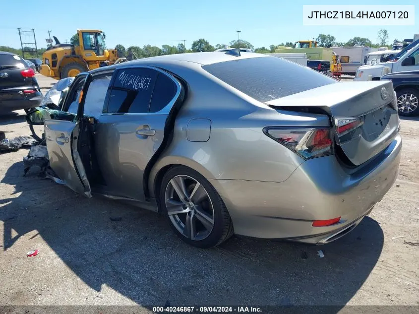 2017 Lexus Gs 350 VIN: JTHCZ1BL4HA007120 Lot: 40246867