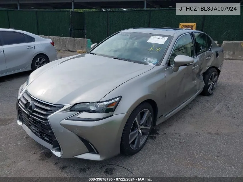 JTHCZ1BL3JA007924 2018 Lexus Gs 350