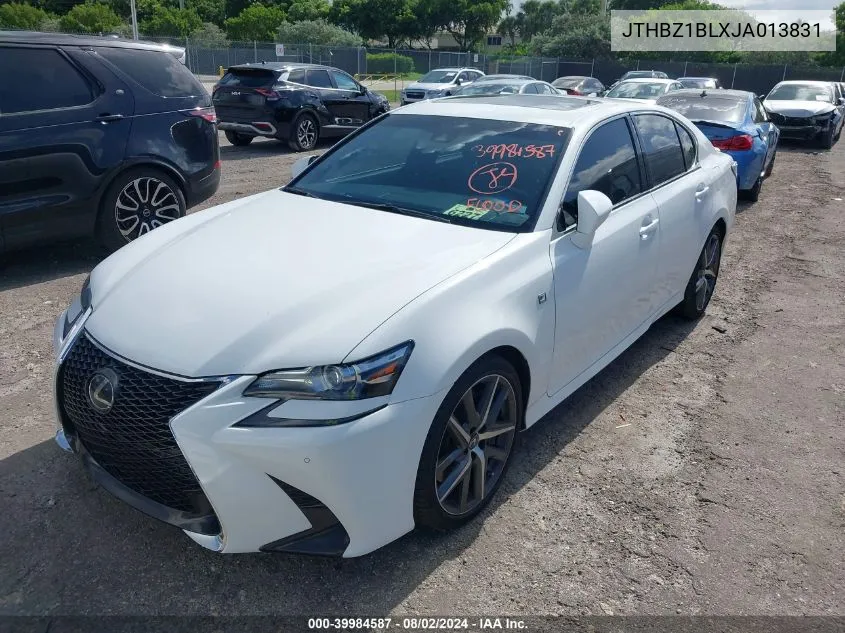 2018 Lexus Gs 350 F Sport VIN: JTHBZ1BLXJA013831 Lot: 39984587