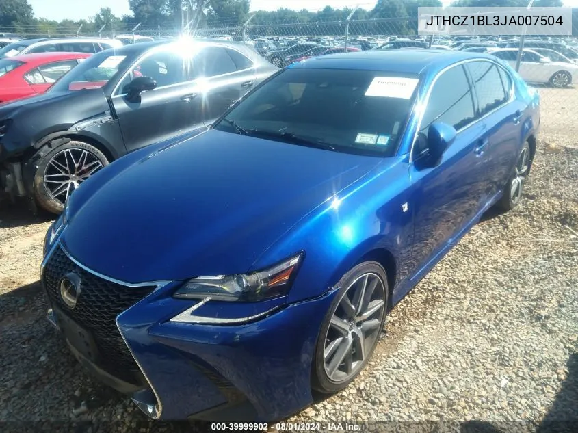 2018 Lexus Gs 350 F Sport VIN: JTHCZ1BL3JA007504 Lot: 39999902