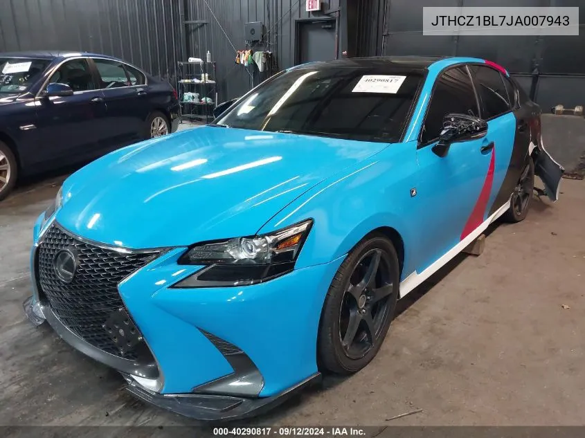 2018 Lexus Gs 350 F Sport VIN: JTHCZ1BL7JA007943 Lot: 40290817