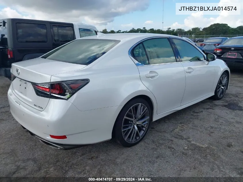 2018 Lexus Gs 350 Base/350 F Sport VIN: JTHBZ1BLXJA014574 Lot: 40474707