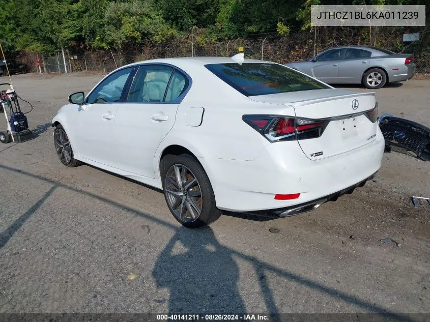 JTHCZ1BL6KA011239 2019 Lexus Gs 350 F Sport