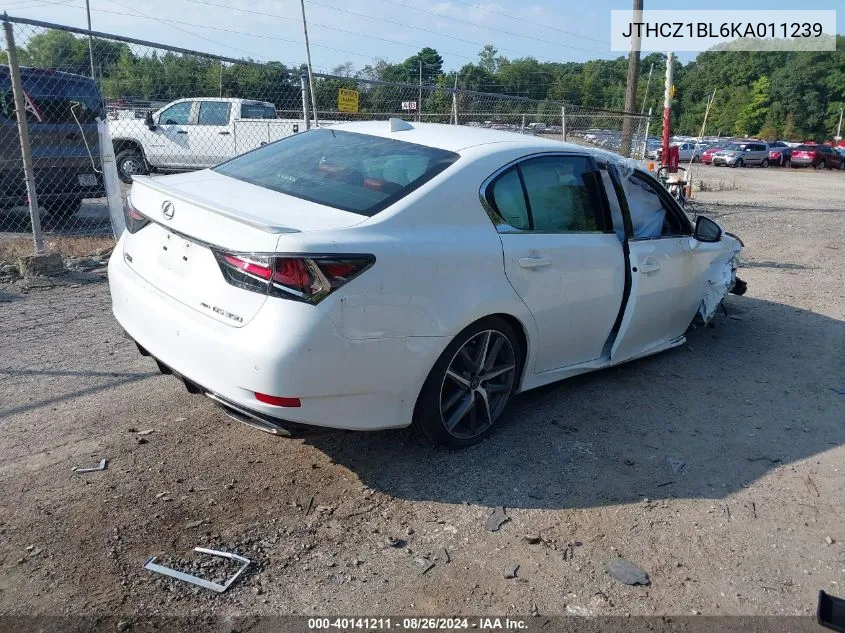 JTHCZ1BL6KA011239 2019 Lexus Gs 350 F Sport