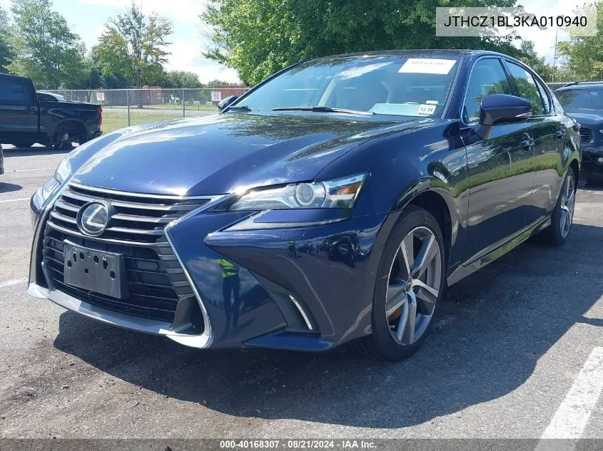 JTHCZ1BL3KA010940 2019 Lexus Gs 350