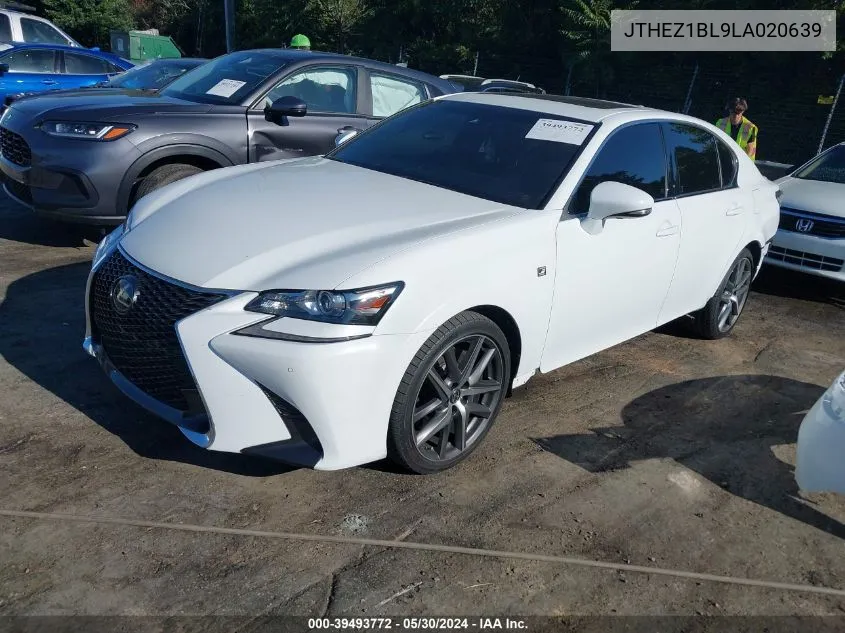 2020 Lexus Gs 350 F Sport VIN: JTHEZ1BL9LA020639 Lot: 39493772